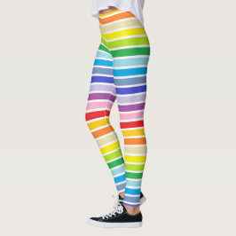 Weiß umrissene breitere leggings