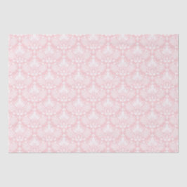 Weiß und blassrosa, elegante Blumenmotive Seidenpapier