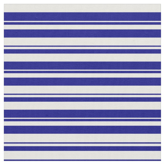 Weiß und blau gestreiftes Muster Stoff (Nahaufnahme)