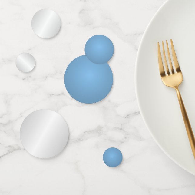 Weiß und Blau Konfetti (Gruppe)