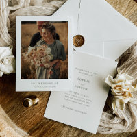 Weiß und elegant Text und Foto | Hochzeit