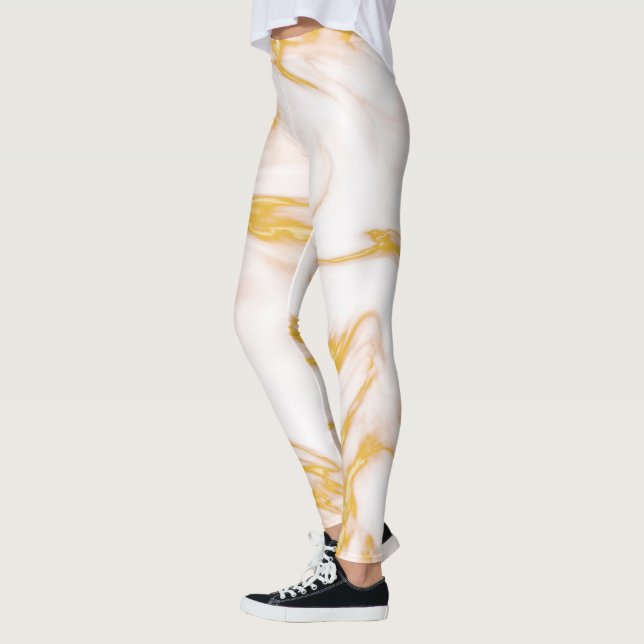 Weiß und Gold Leggings (Links)