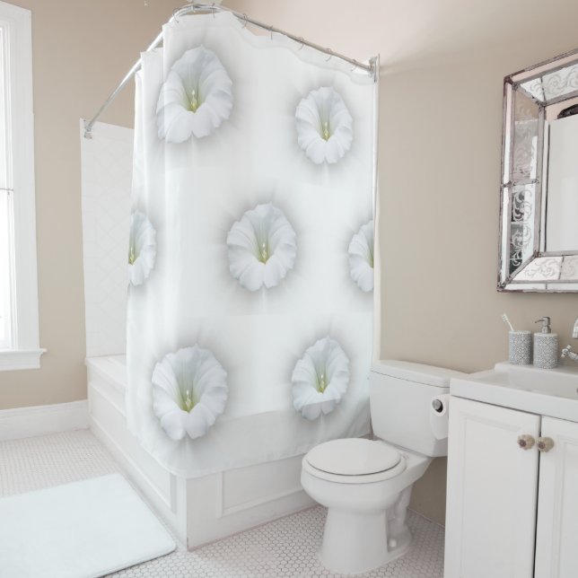 weiß und grau duschvorhang (Beispiel)