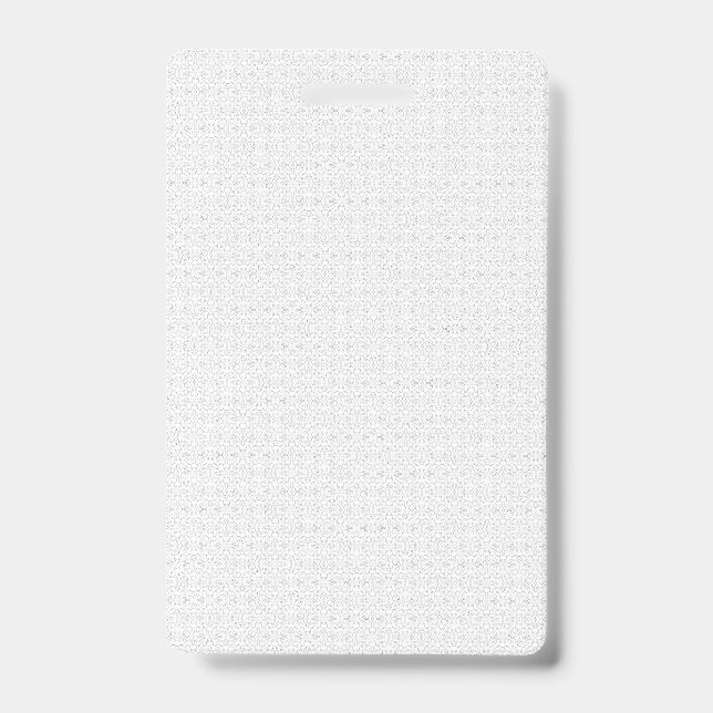 Weiß und grau geometrisches Muster mit Verriegelun Ausweis (Vorderseite)