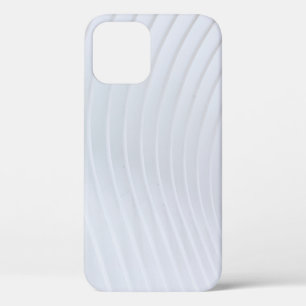 Weiß und grau gestreifte Spinnstoffe Case-Mate iPhone Hülle