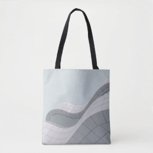 WEISS UND GRAUES GEBÄUDE TASCHE