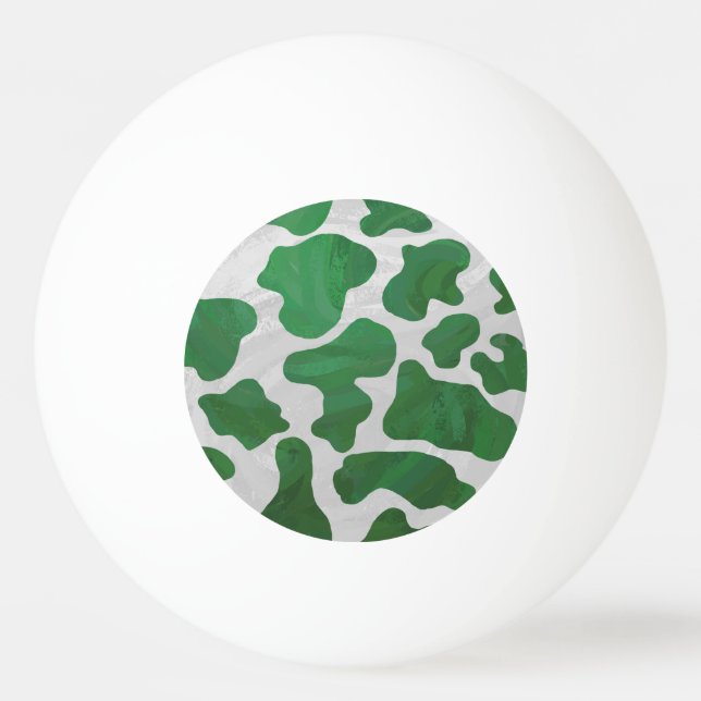 Weiß und grün tischtennisball (Vorderseite)