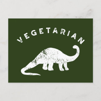Weiß und Jäger Grüne Vegetarier Dinosaurier Postkarte