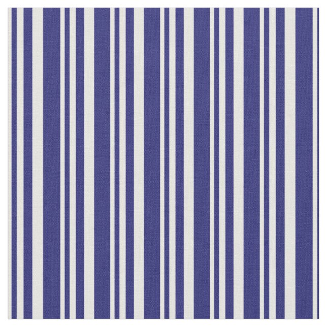 Weiß und Mitternacht blau gefärbtes Muster Stoff (Nahaufnahme)