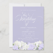 Weiß und Periwinkle | Romantische Blumenhochzeit