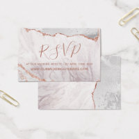 Weiß und Rose Gold Agate Website UAWG Beilage Kart