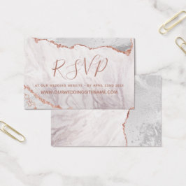 Weiß und Rose Gold Agate Website UAWG Beilage Kart