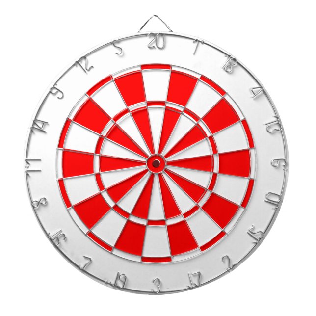Weiß und Rot Dartscheibe (vorne)