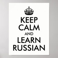 Weiß und Schwarz Behalten Ruhe und Russisch lernen