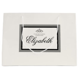 Weiß und schwarz große Geschenktasche Geschenktüte