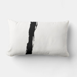 Weiß und schwarz lendenkissen