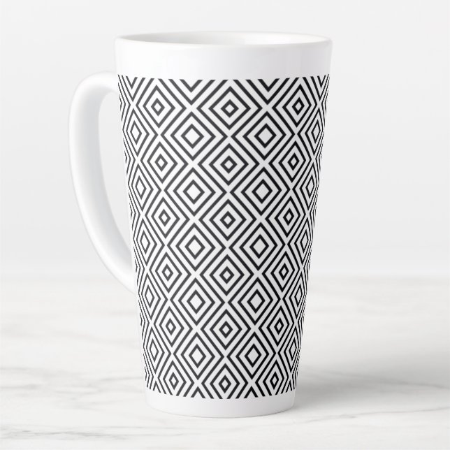 weiß und schwarz milchtasse (Linke Ecke)