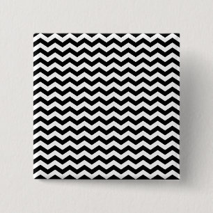 Weiß und Schwarz Zig Zag Button