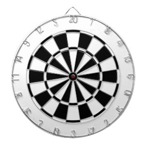 Weiß und Schwarzes Dartscheibe