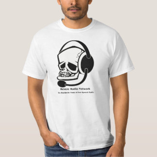 Weiß verehrt Radioschädel-Logo T-Shirt