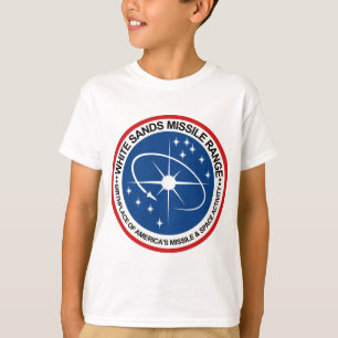 Weiß versandet Flugstrecken-Emblem T-Shirt