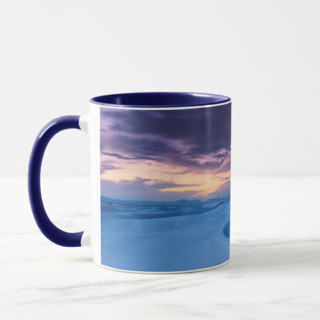Weiß versandet nationales Monument 2 Tasse (Links)