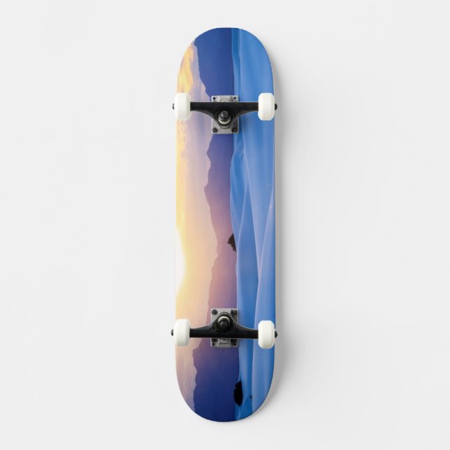 Weiß versandet nationales Monument 3 Skateboard (Vorderseite)
