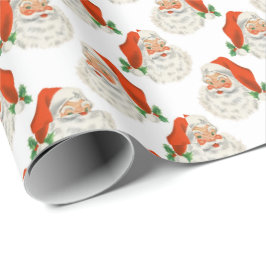 Weiß | Vintages Weihnachtswackelpapier Geschenkpapier