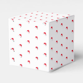 Weiß-weiße Weihnachtsmannmütze Weihnachtsgeschenk Geschenkschachtel