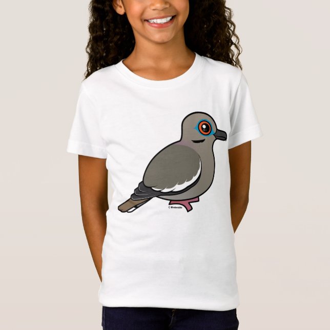 Weiß-winged Taube T-Shirt (Vorderseite)