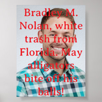 Weißabfall aus Florida Poster
