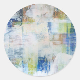 Weißabstrich III Runder Aufkleber