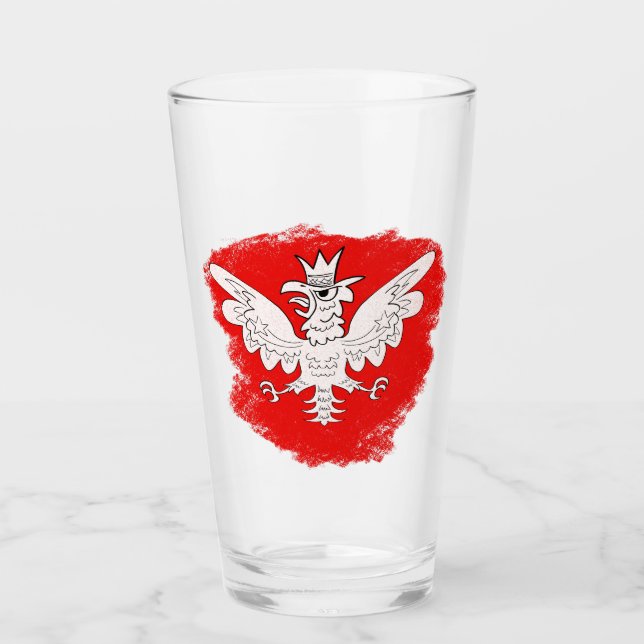 Weißadler Glas (Vorderseite)