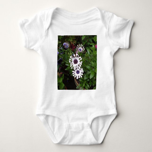 Weißafrikanischer Daisy Baby Strampler (Vorderseite)