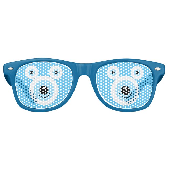 Weißbärengesicht Partybrille (Vorderseite)
