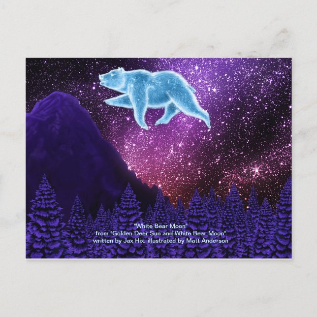 Weißbärenmoon Postkarte (Vorderseite)