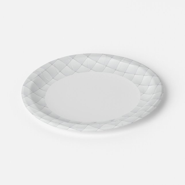Weißblech Pappteller (Schrägansicht)