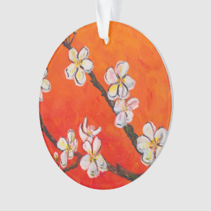Weißblühzweig Ornament