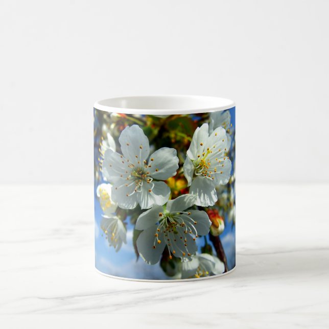 Weißblüte Kaffeetasse (Mittel)