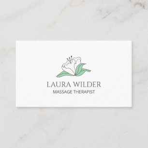 Weißblüten-Massagetherapie Visitenkarte