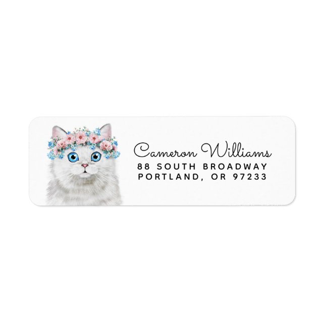Weißblütenkatze | Name hinzufügen (Vorne)