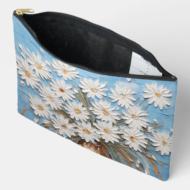 WEISSE 3D SEHEN DIE BLUME DER TAISE AUS ZUBEHÖRTASCHE (Offen)