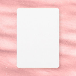 Weiße, 5" x 7" halbglänzende Blank-Baby-Dusche Einladung