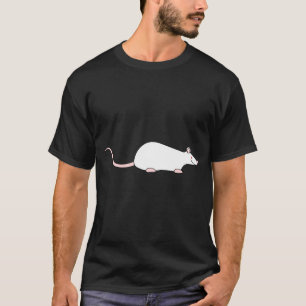 Weiße Albino-Haustier-Ratte T-Shirt