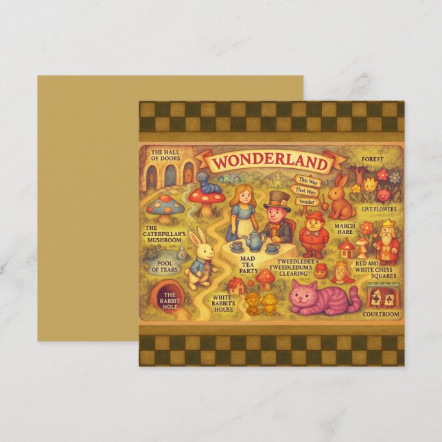 Weiße Alice im Wunderland (Vorne/Hinten)