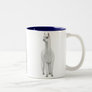 Weiße Alpaka-Tasse Zweifarbige Tasse