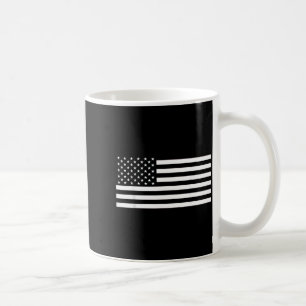 Weiße amerikanische Flagge Pink Kaffeetasse