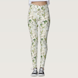 Weiße Apfelblüte Blütenblütenblütenblüte - Legging Leggings
