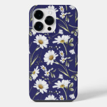 Weiße Aquarellblumen