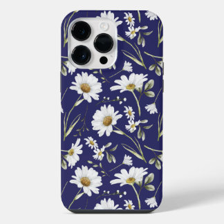 Weiße Aquarellblumen iPhone 14 Pro Max Hülle